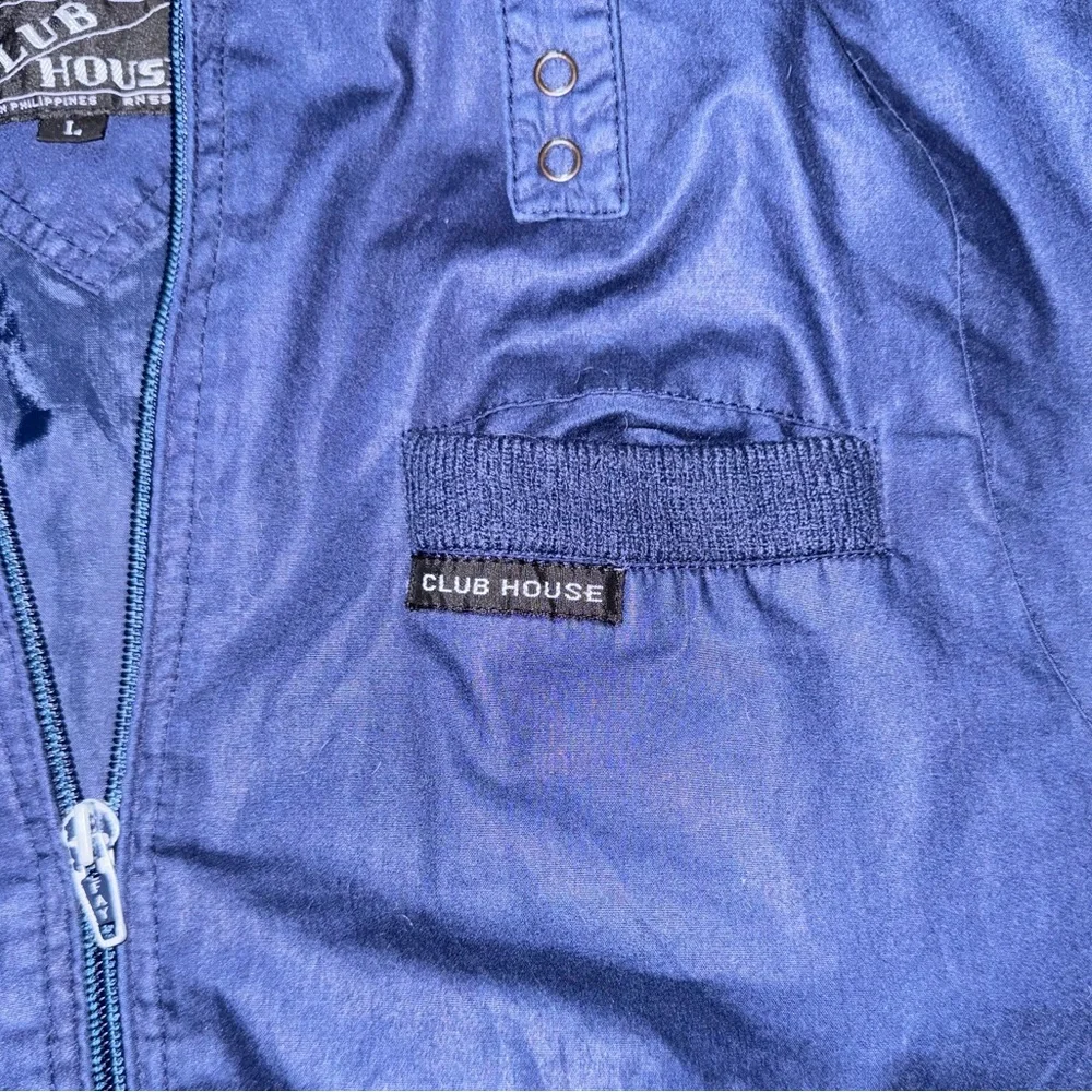 Club House Vintage “Members Only” Style 80’s Windbreaker Jacket: Adult Large
